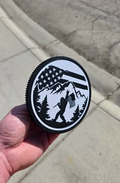 Patriotic Sasquatch Hitch cover