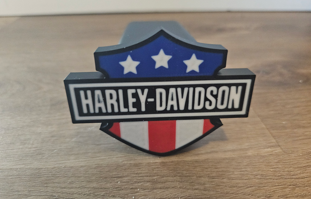 Harley Davidson Patriotic Hitch Cover