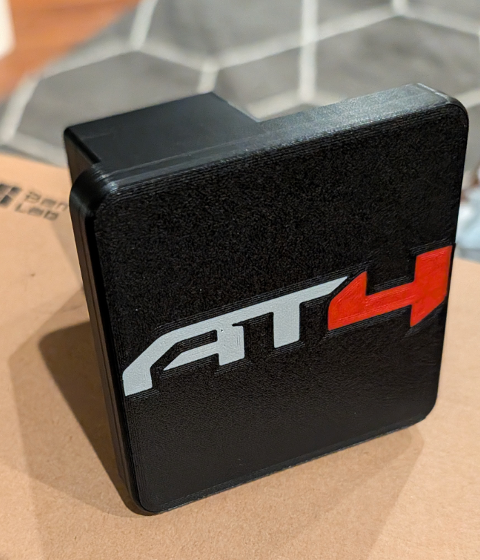 Sierra AT4 2" hitch cover V2