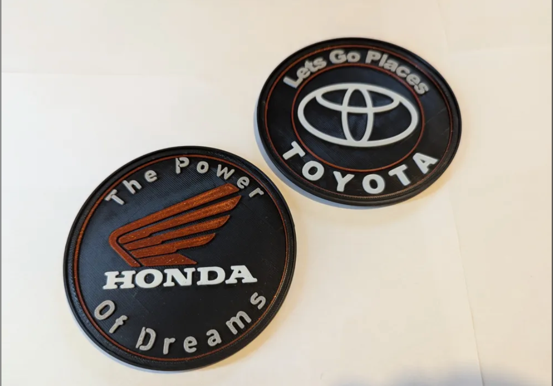 Japanese Edition Car Logo Coaster Set