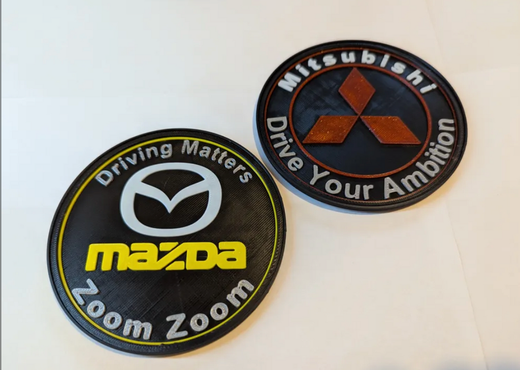 Japanese Edition Car Logo Coaster Set