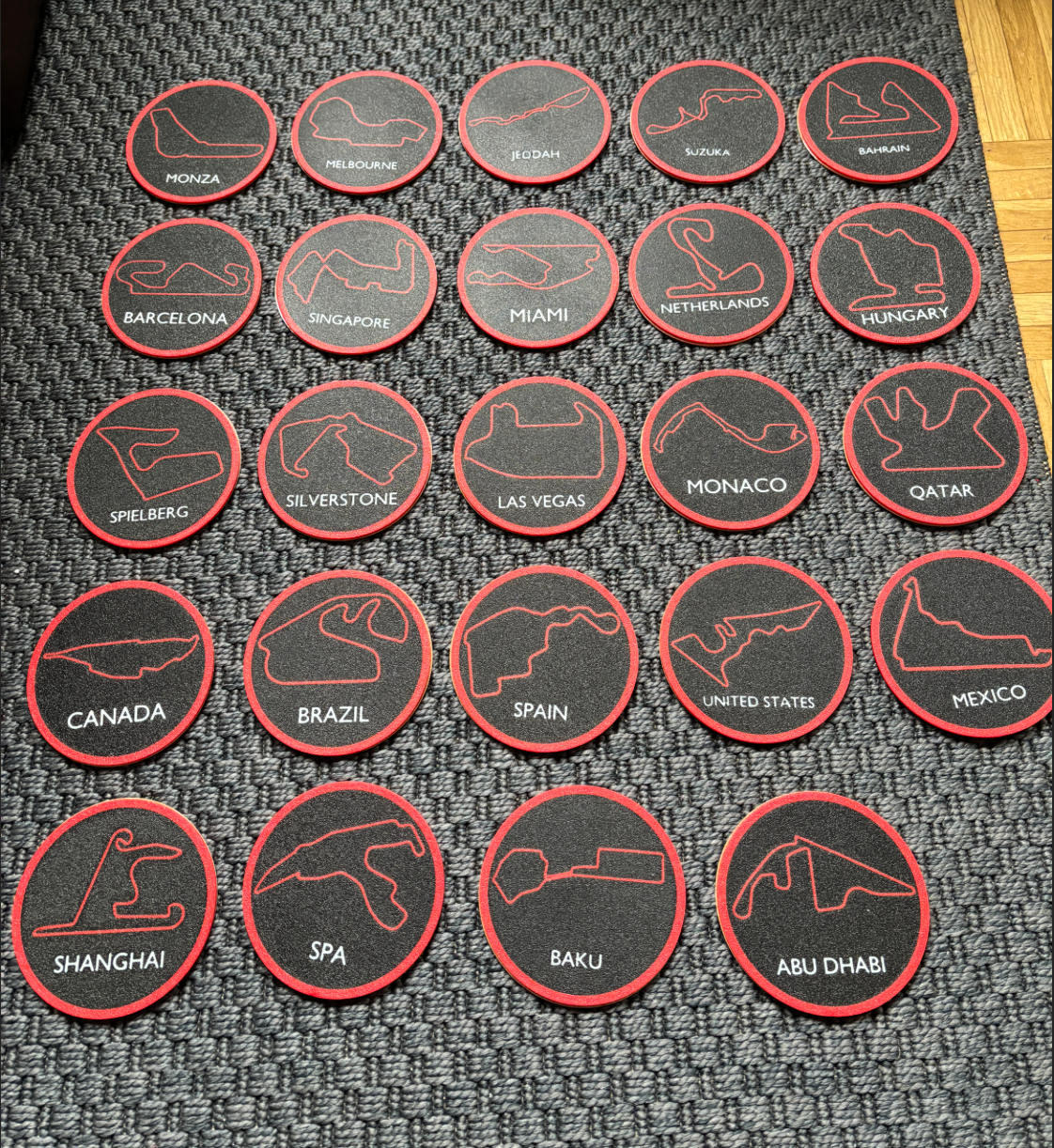 F1 Racetrack Coaster Set