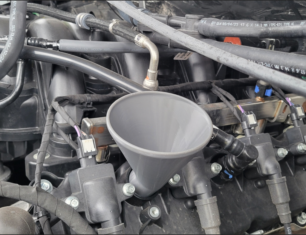 Ford Late Model V8 Oil Funnel (7.3, 6.8, and 5.0)