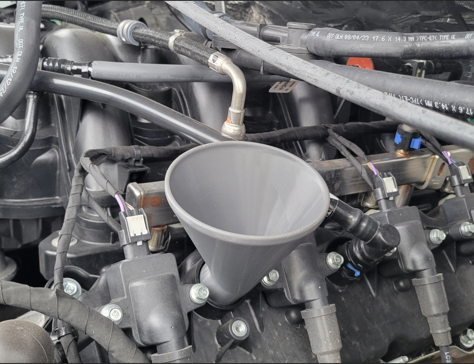 Ford Late Model V8 Oil Funnel (7.3, 6.8, and 5.0)