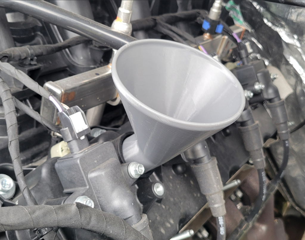 Ford Late Model V8 Oil Funnel (7.3, 6.8, and 5.0)