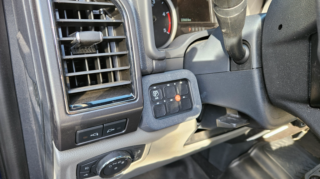 Auxbeam 6 Gang Switch Mount Ford F150 F250 F350