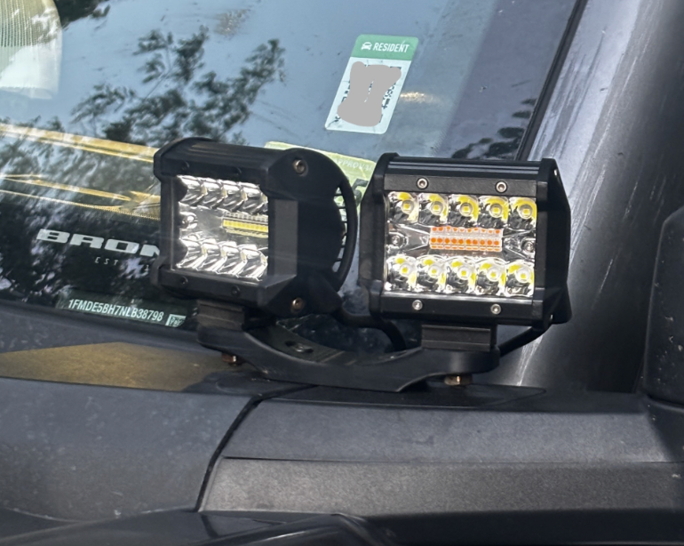 Double Ditch Light Brackets for Ford Bronco (Gen6)