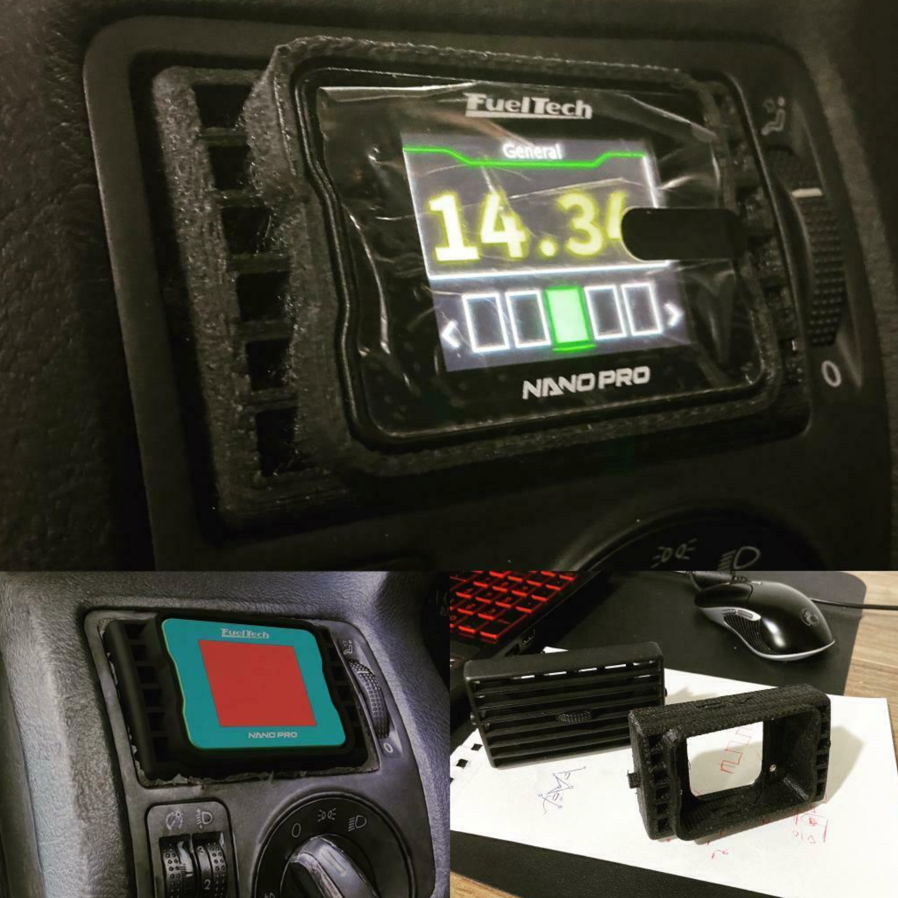 VW Golf GTI Mk4 FuelTech NanoPRO Wideband Base Mount
